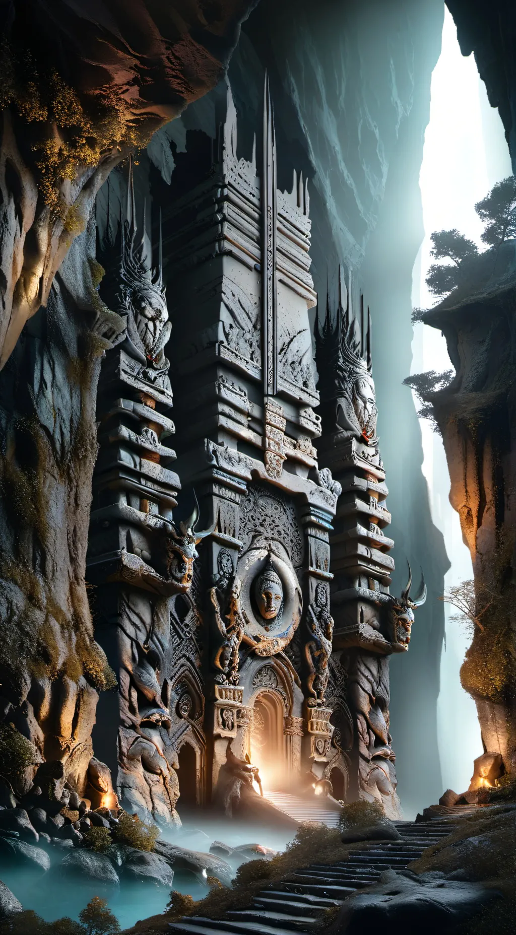 ai character: ᑎOՏTᗩᒪᘜIᗩ background