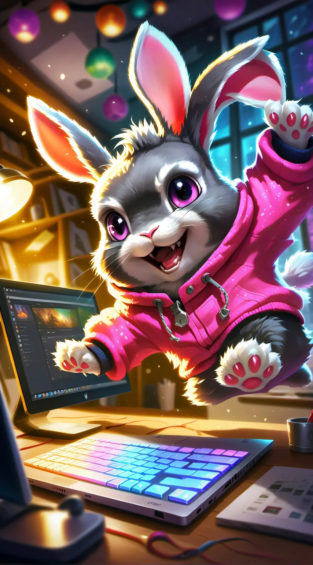 ai character: Clickbait background