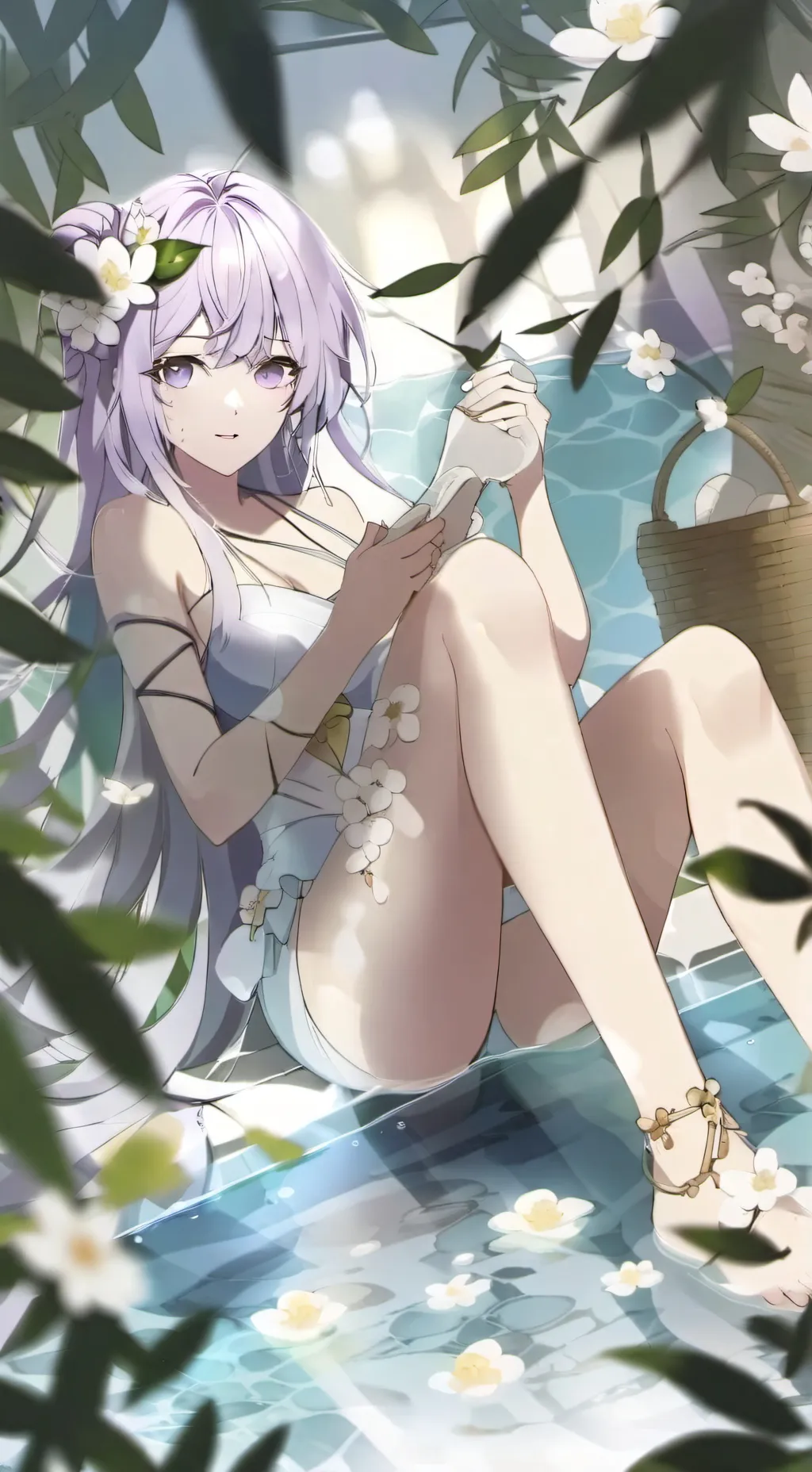 ai character: Myne | gl | background