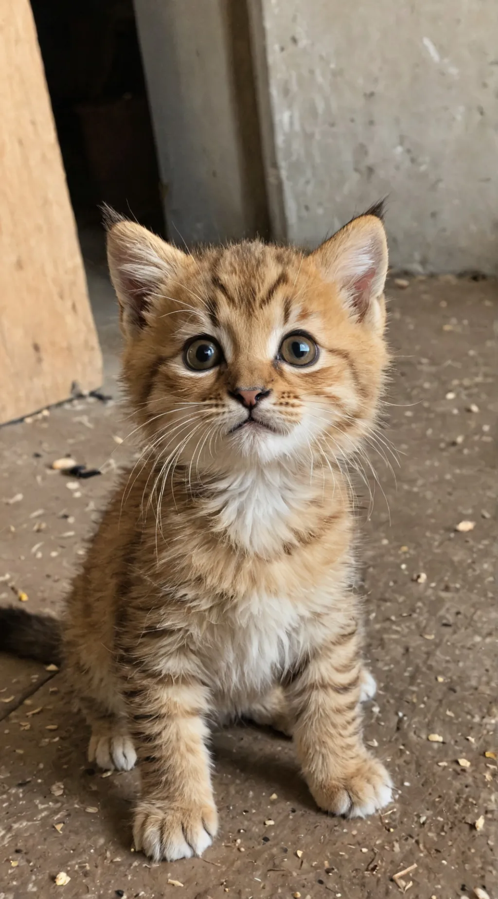 ai character: gatito bebe background