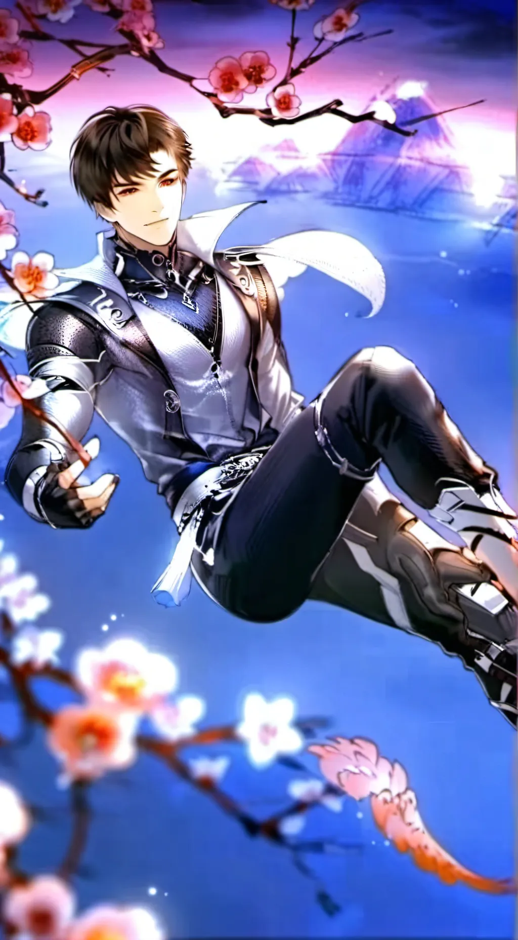 ai character: Goku ultra instint background