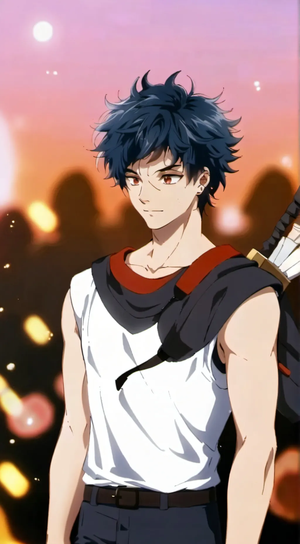 ai character: Goku ultra instint background