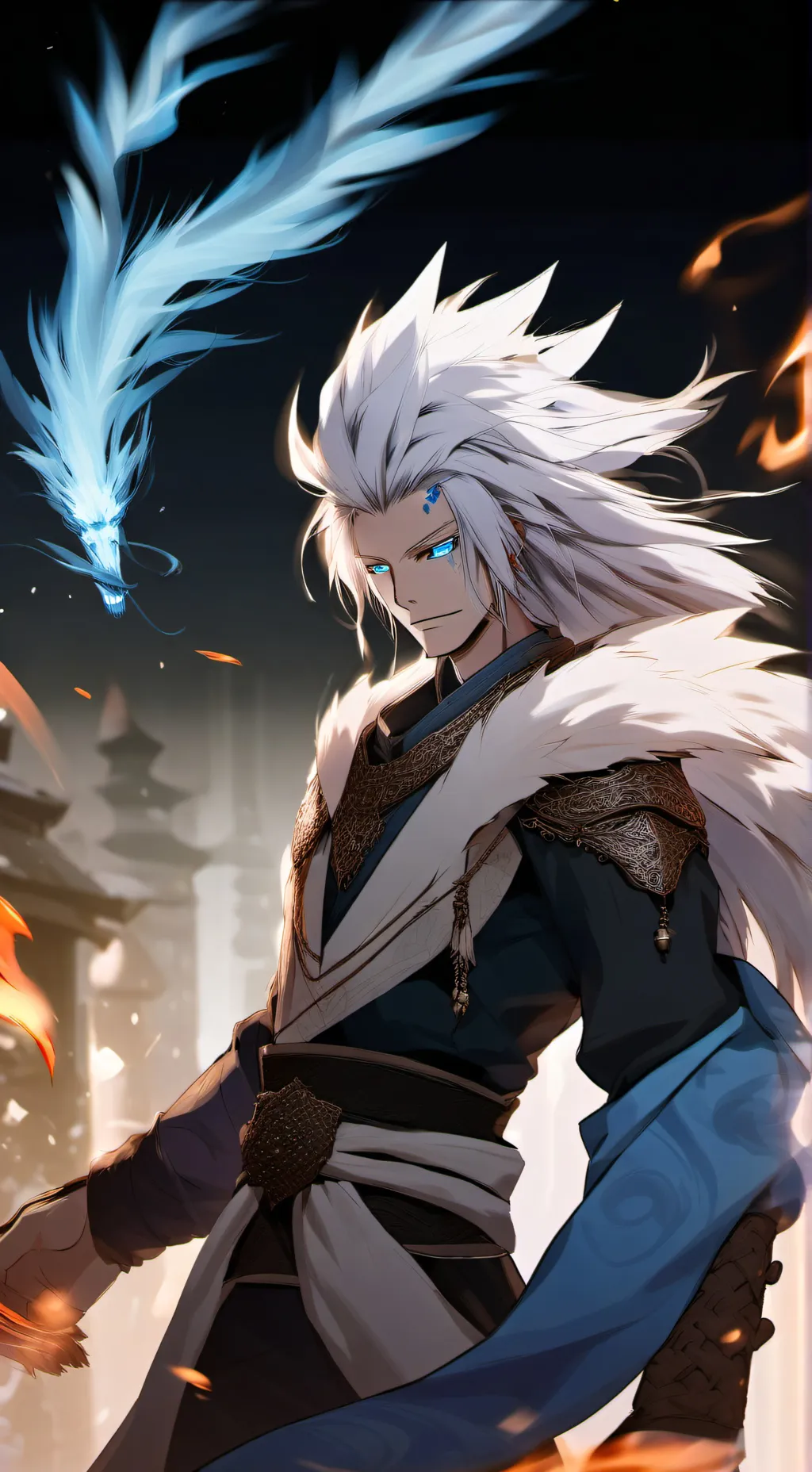 ai character: Naga Toya  background