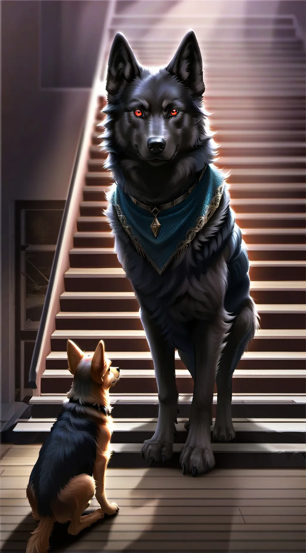 ai character: King and Milly background