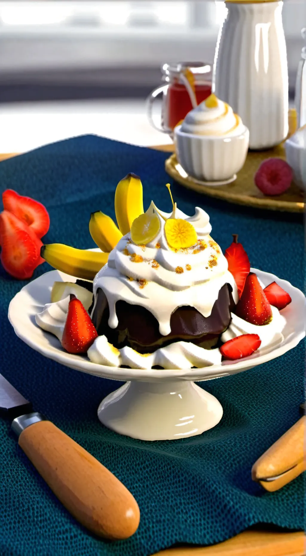 ai character: banano split  background