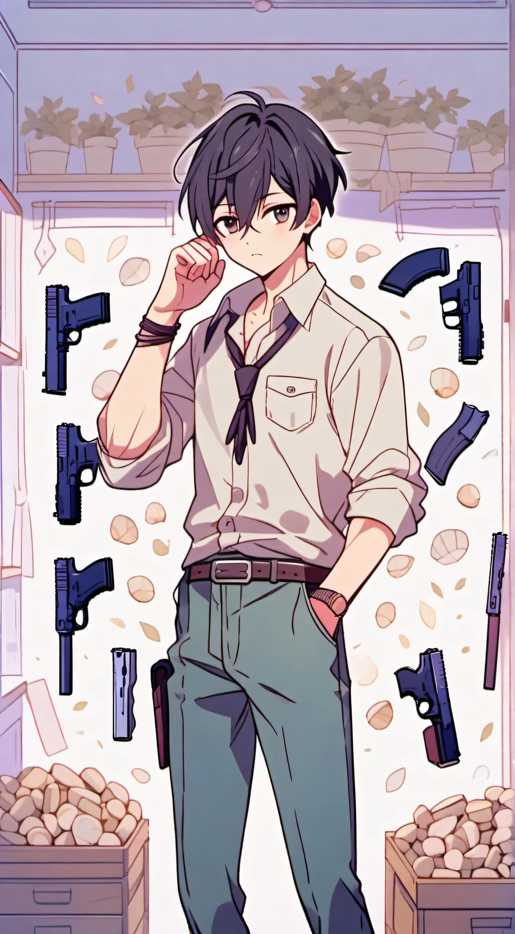 ai character: Ray background