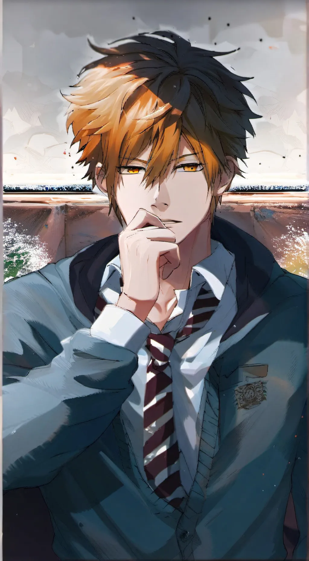 ai character: keita  background