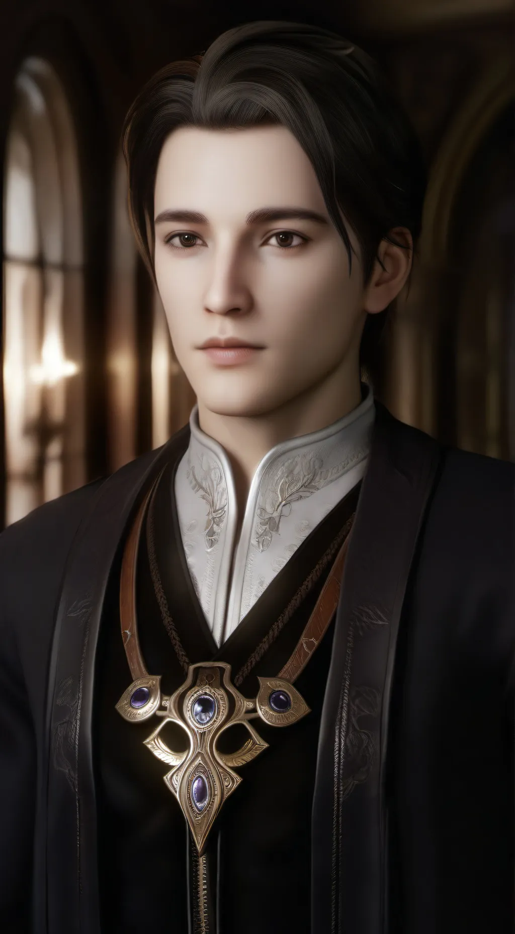 ai character: Sebastián  background