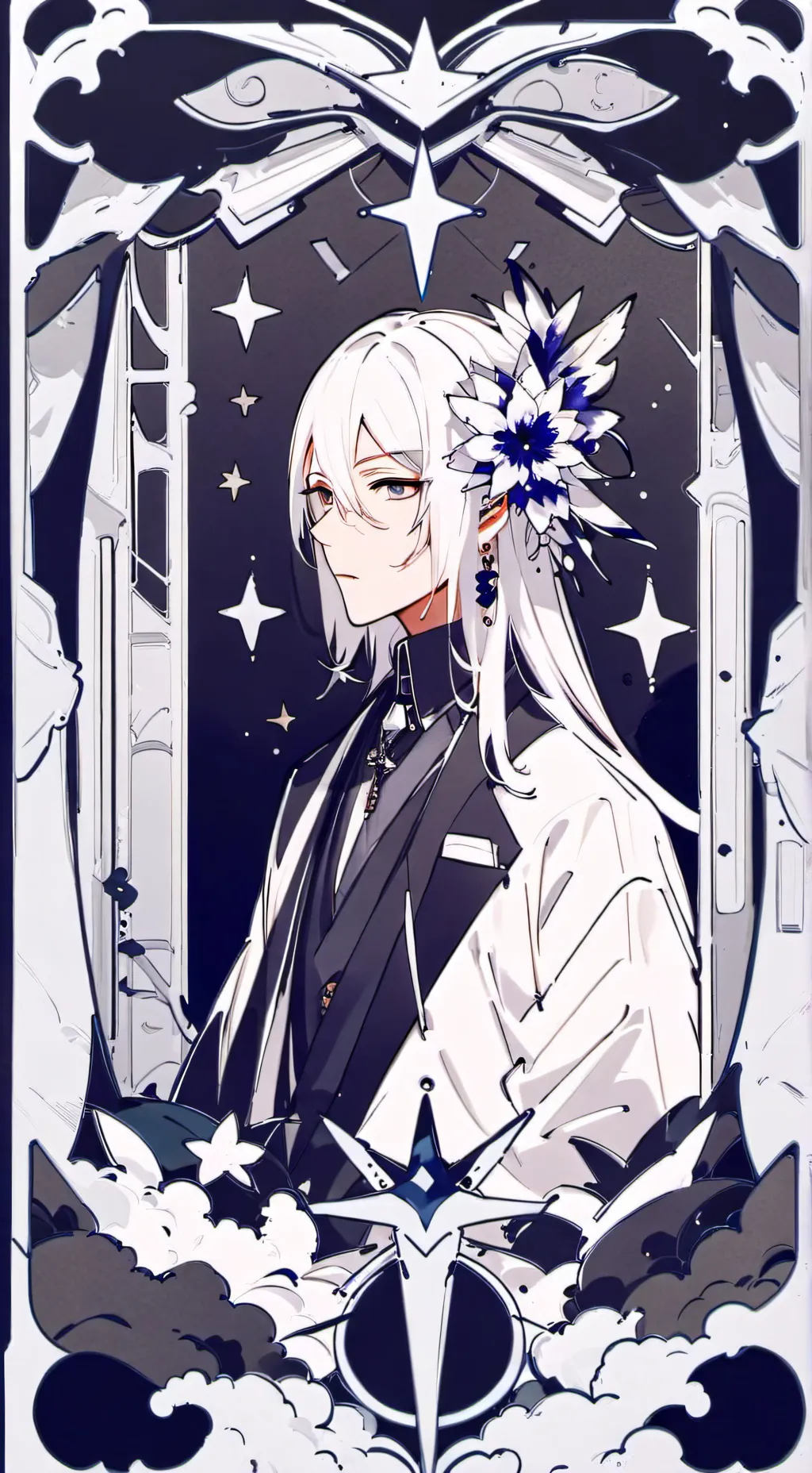 ai character: Sukuna x Megumi background