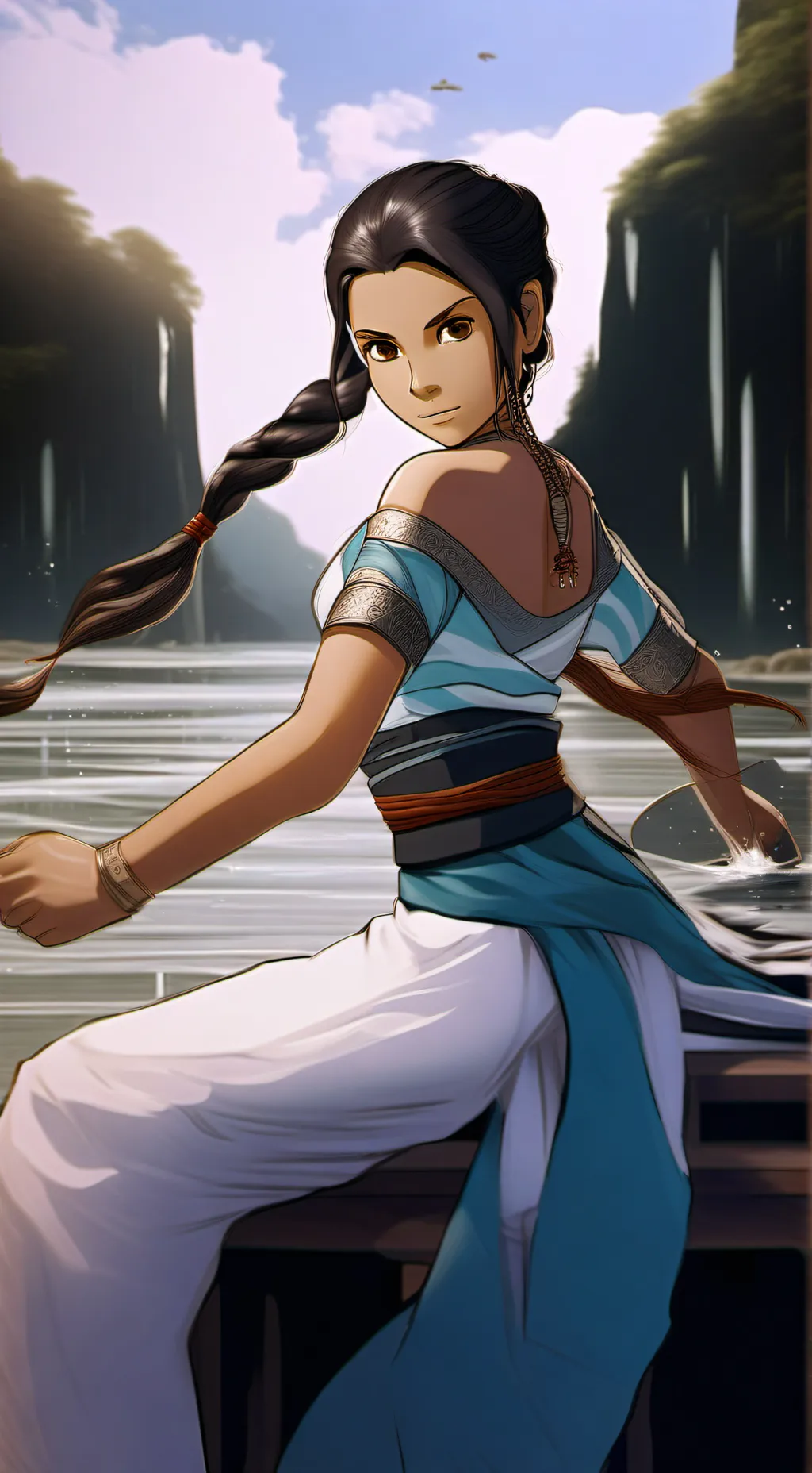 ai character: Katara  background
