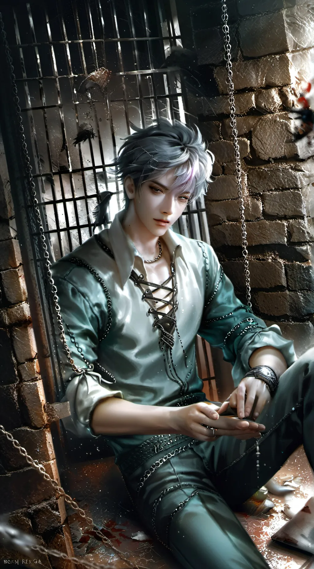 ai character: Shine background