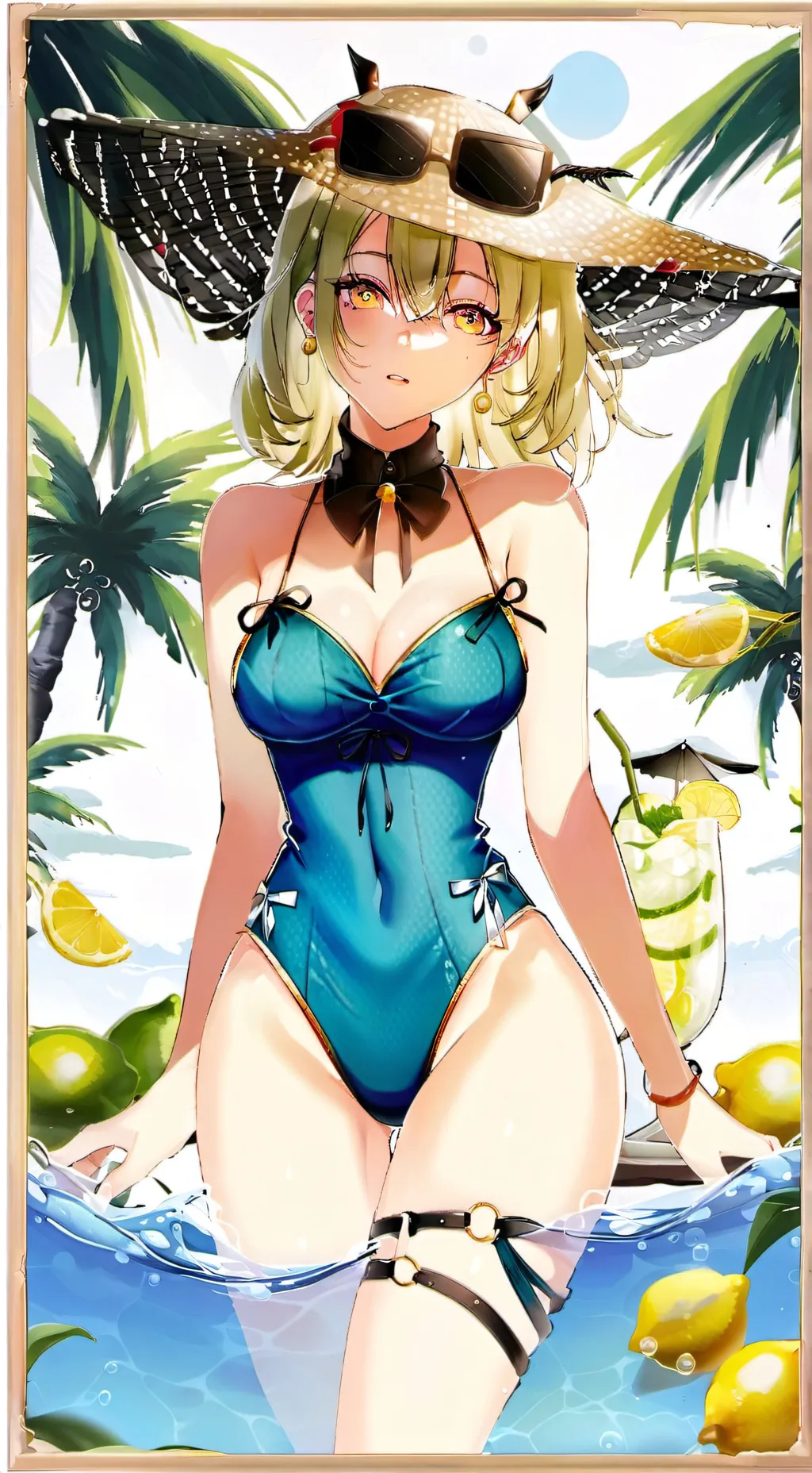 ai character: Fauna / Lemonleaf background