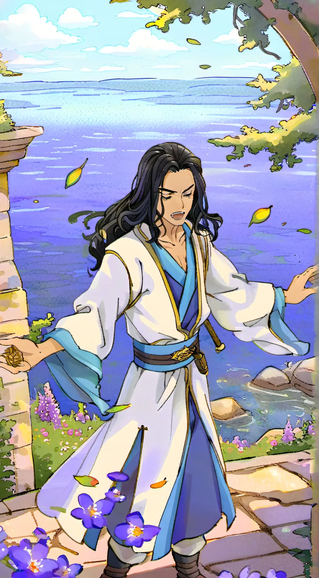 ai character: gang Tokyo manjika background