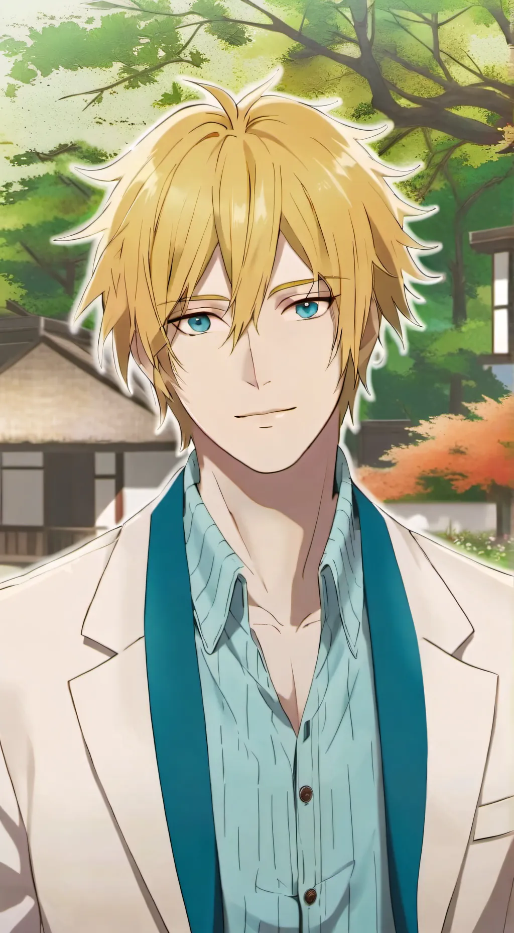 ai character: Minato Namikaze background