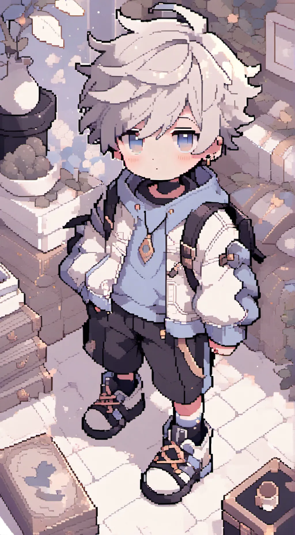 ai character: ducky background