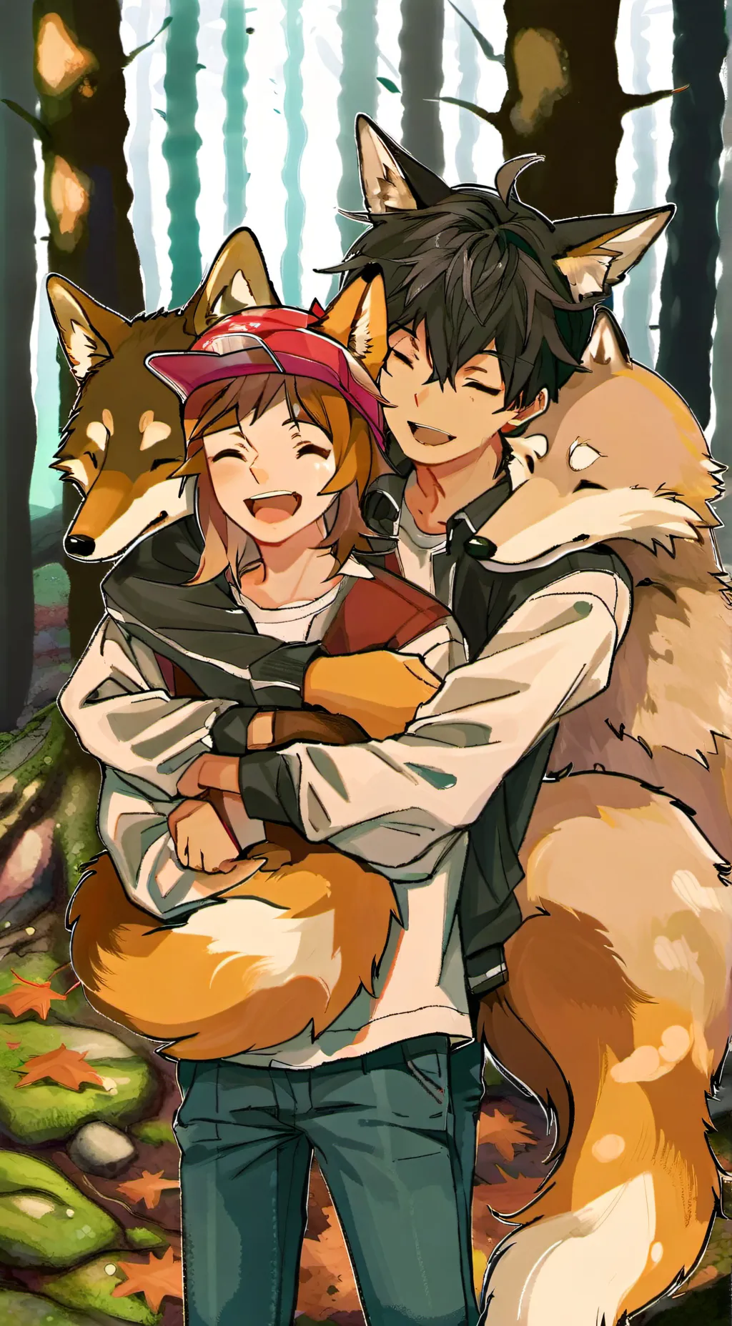 ai character: Therain couple  background