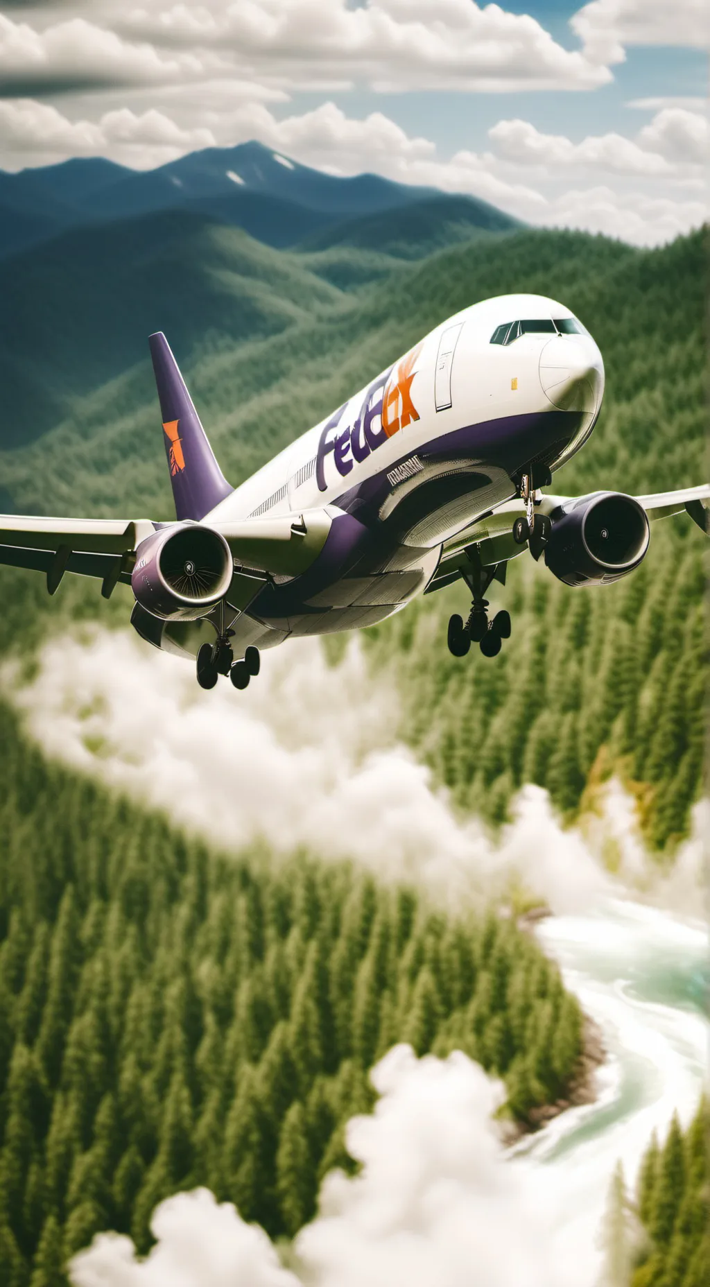 ai character: MD – 11 FedEx 80 background