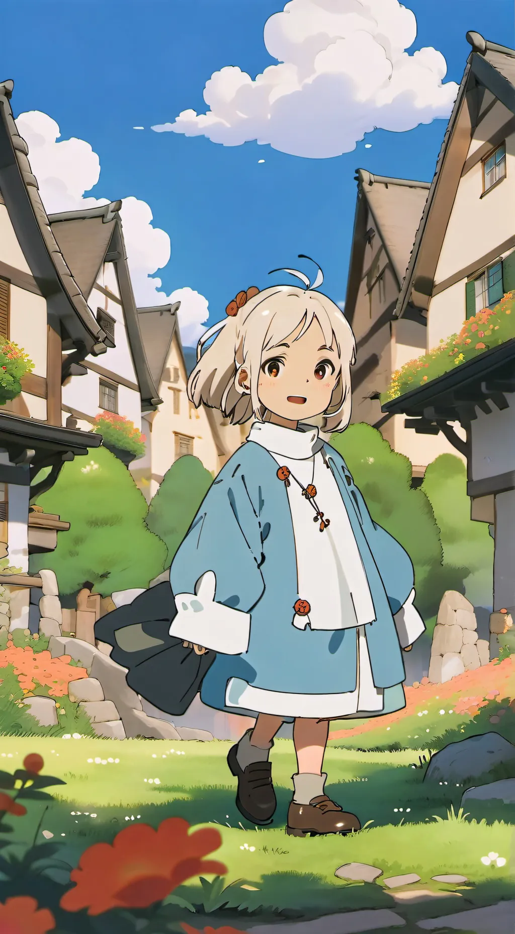 ai character: kusumi sory background