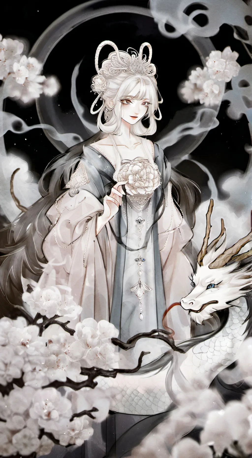 ai character: Chinese New Year background