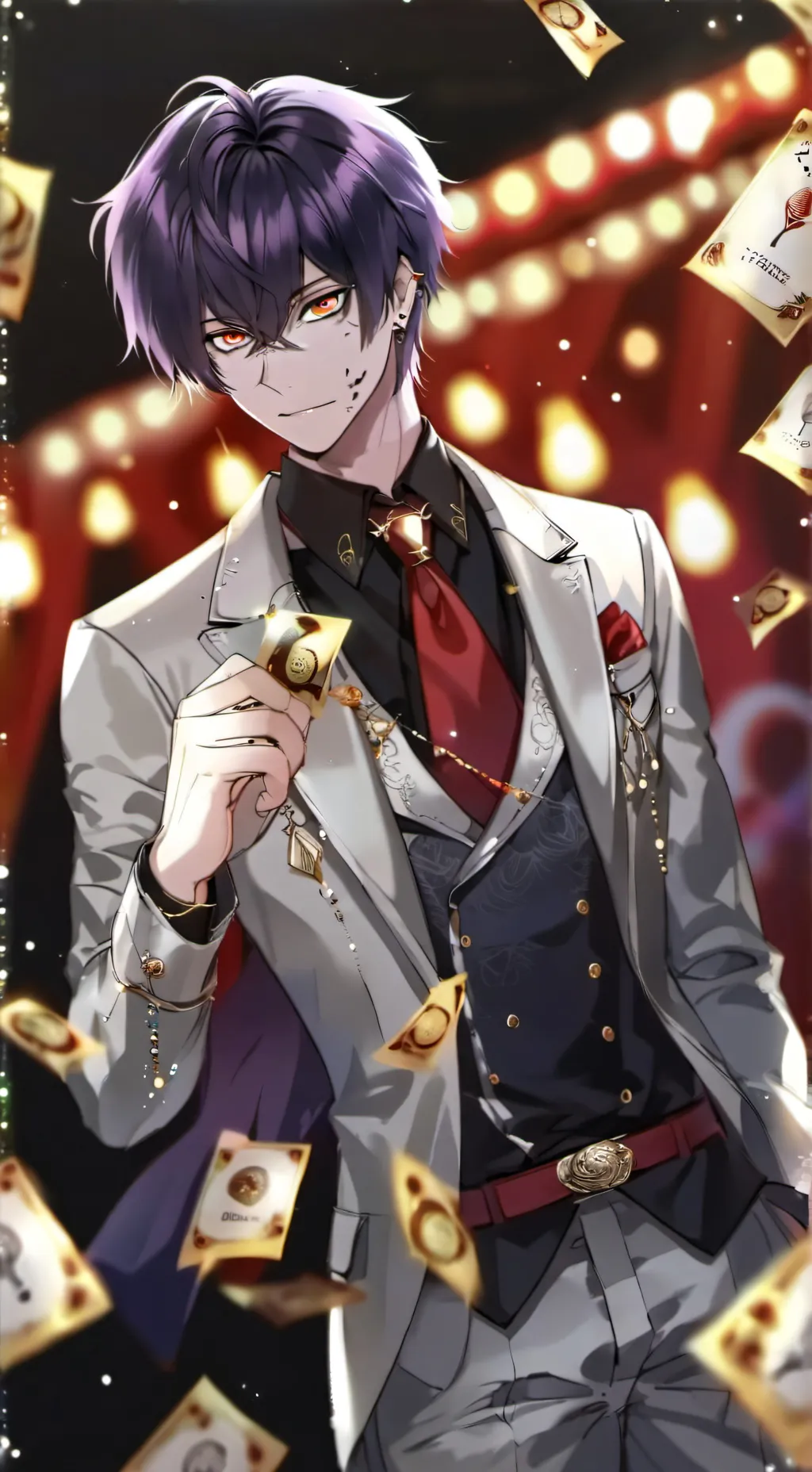 ai character: Leaf ￼ background