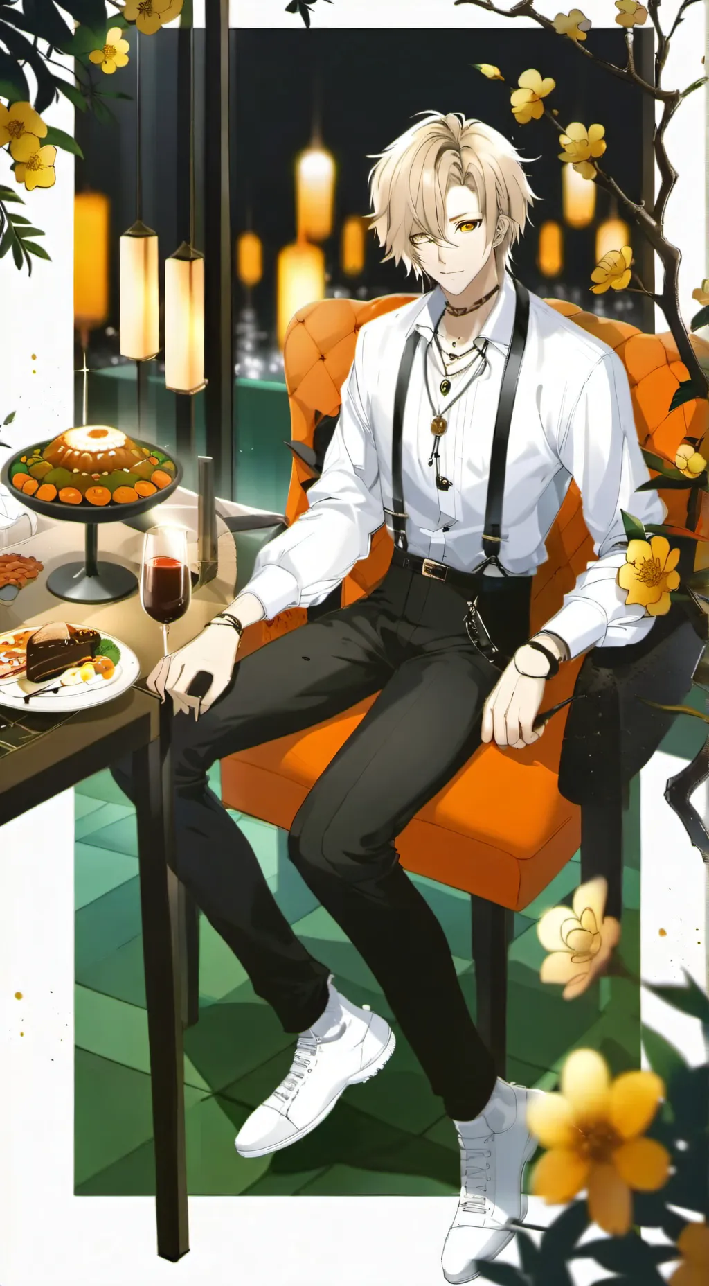 ai character: Complete the meme background