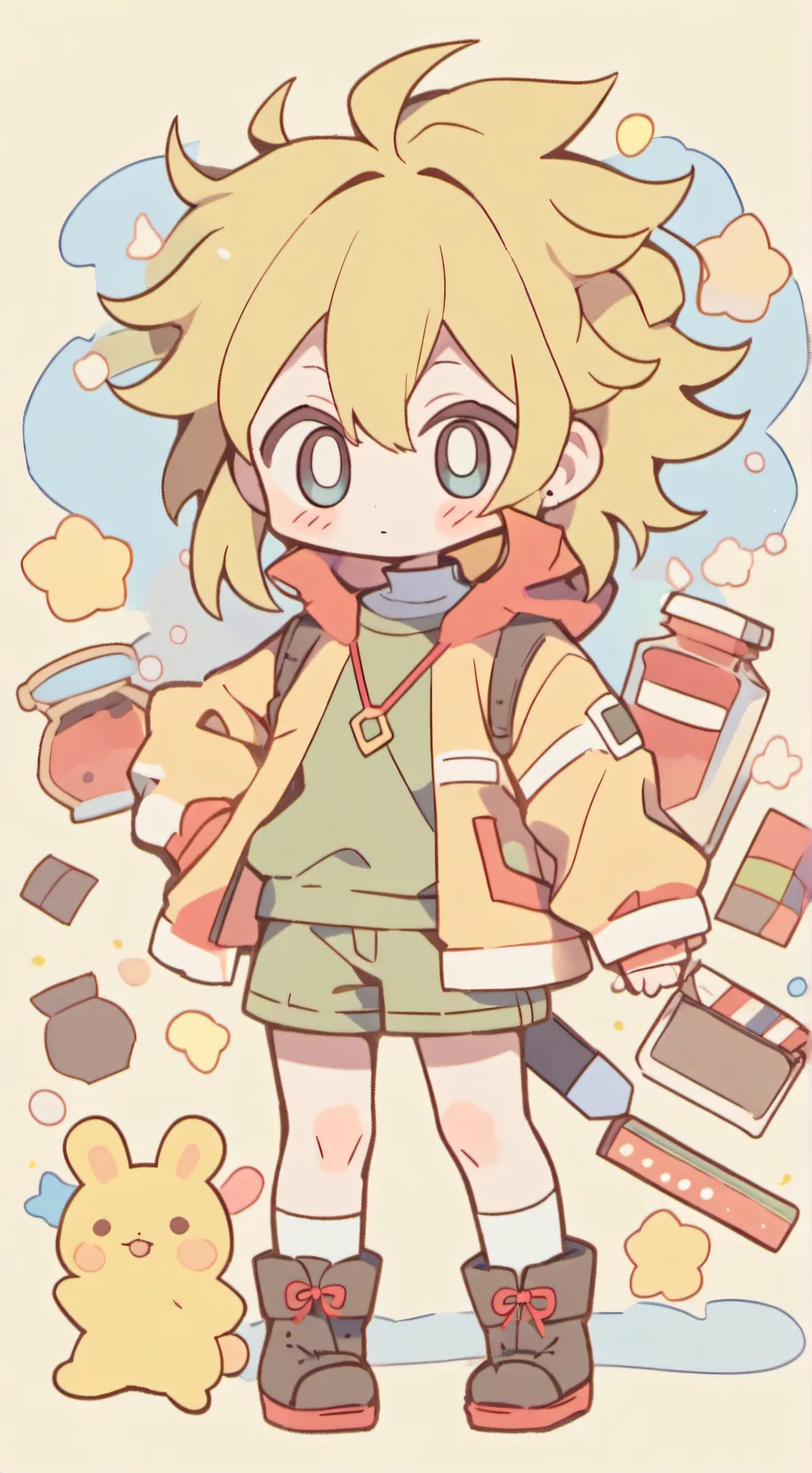 ai character: mha babies background