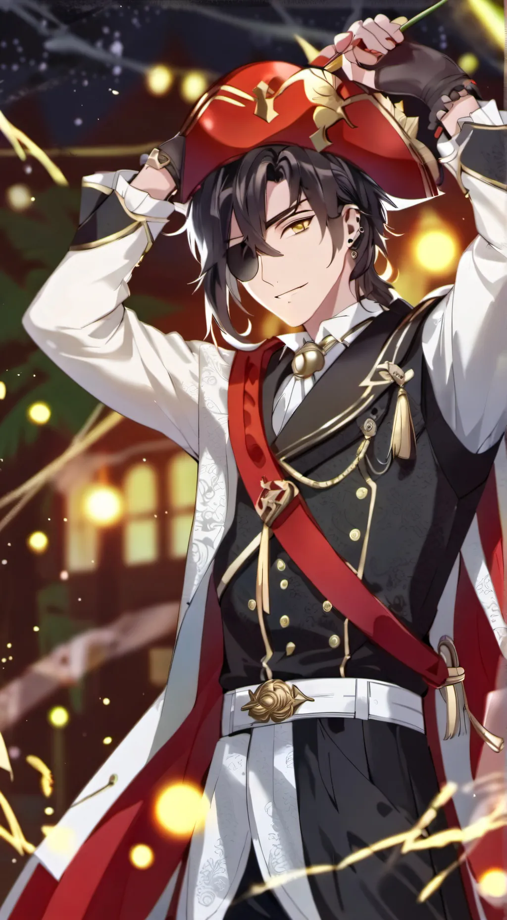 ai character: The lost pirate background