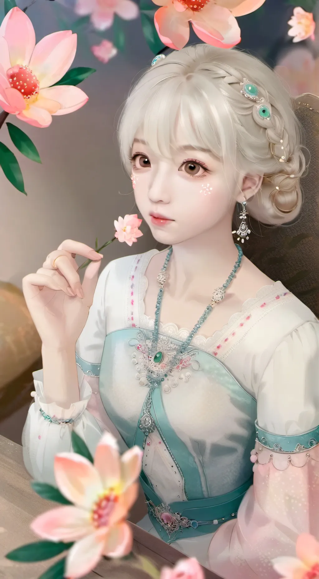 ai character: Kim-Hyuna  background