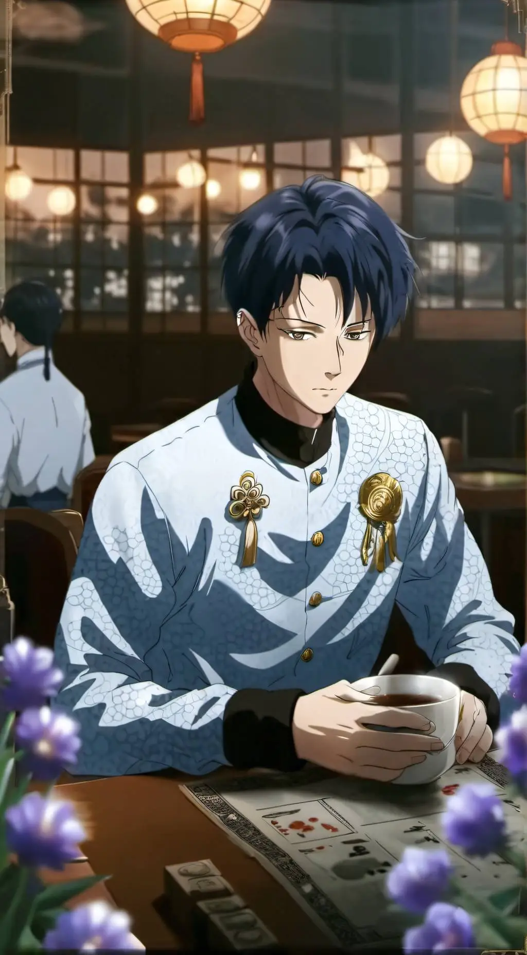 ai character: vay background