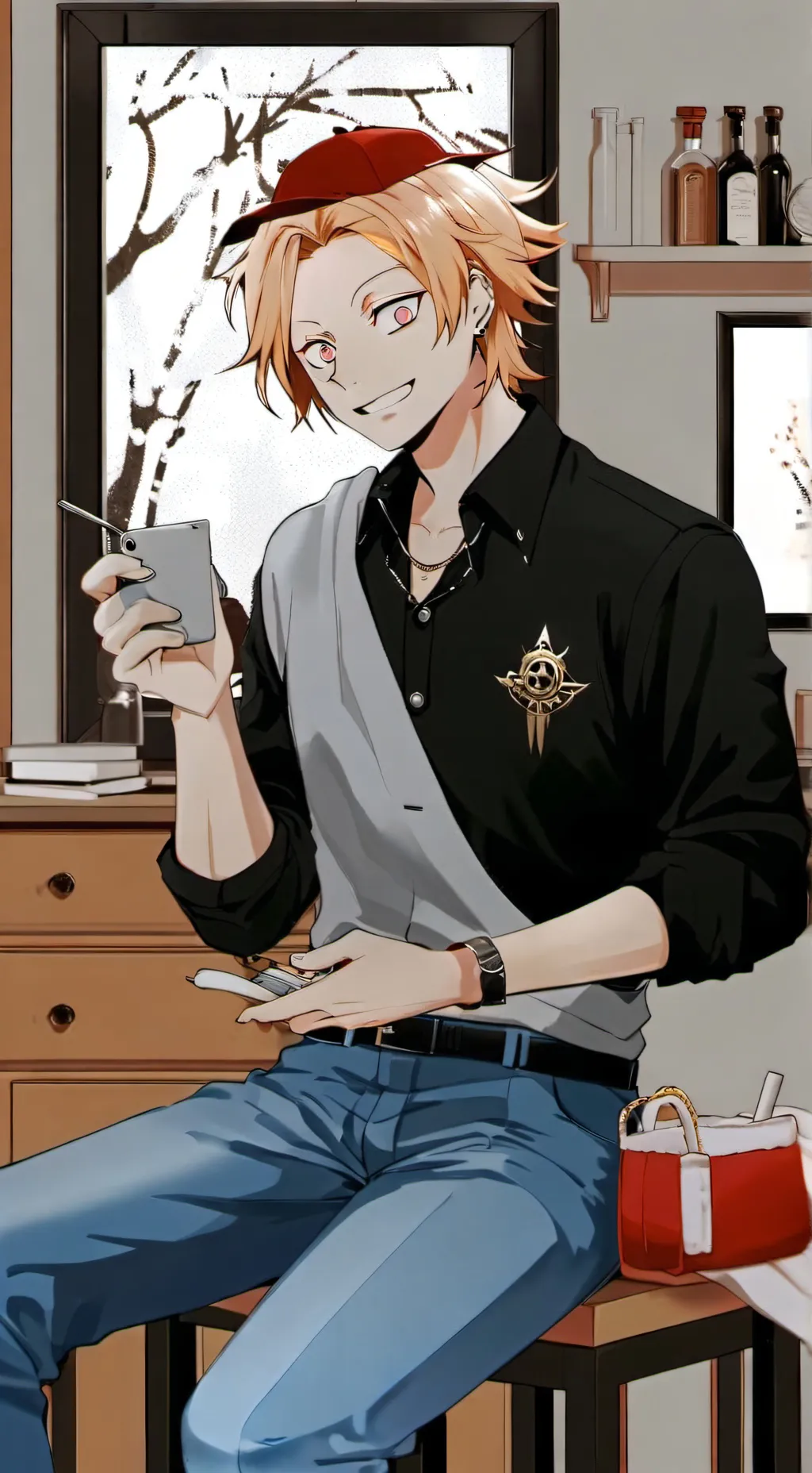 ai character: Denki⚡💛 background