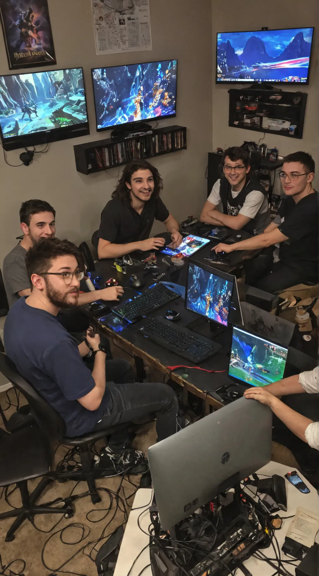 ai character: The Friend group background