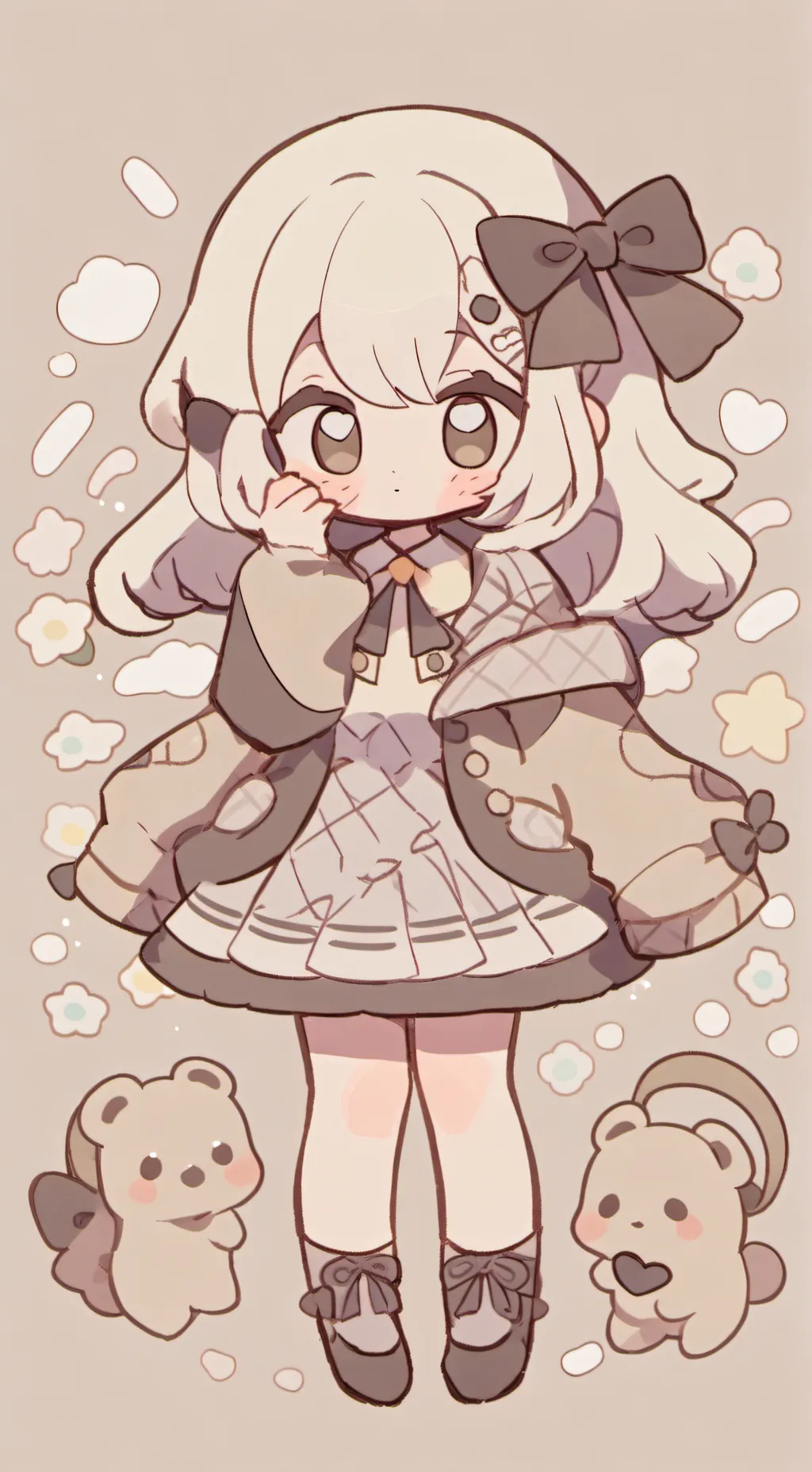 ai character: * ~ ᵘᵐⁱ ~ * background