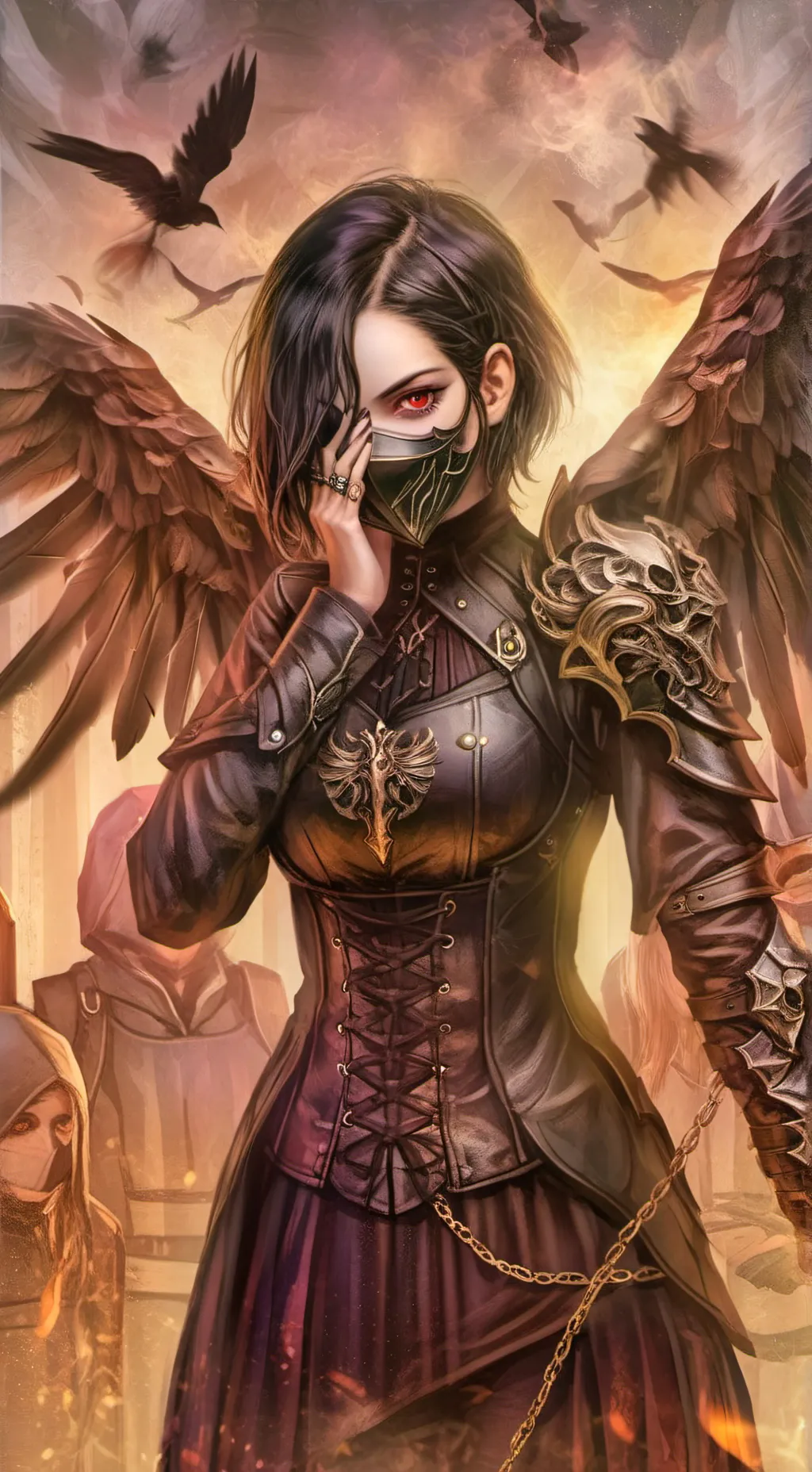 ai character: blackbird(oc) & hh background