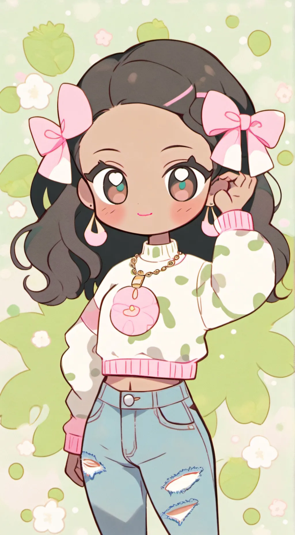 ai character: Girly pop  background