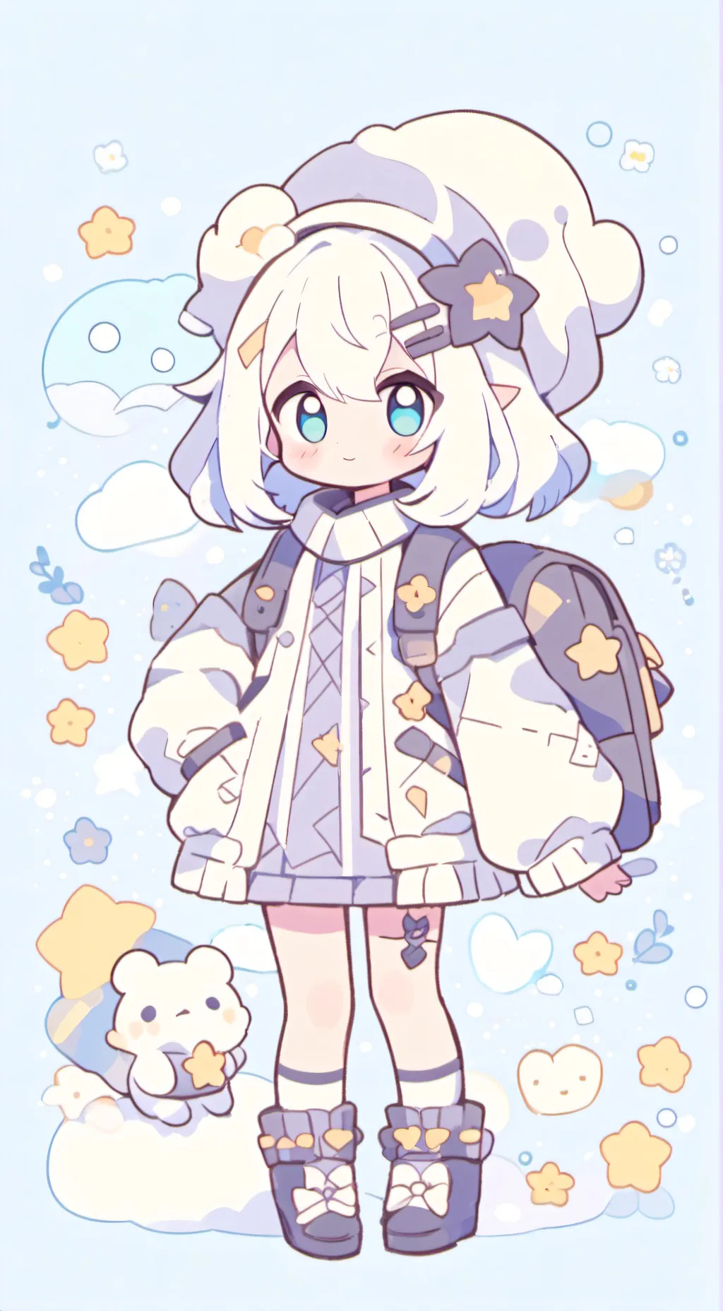 ai character: Aurora background