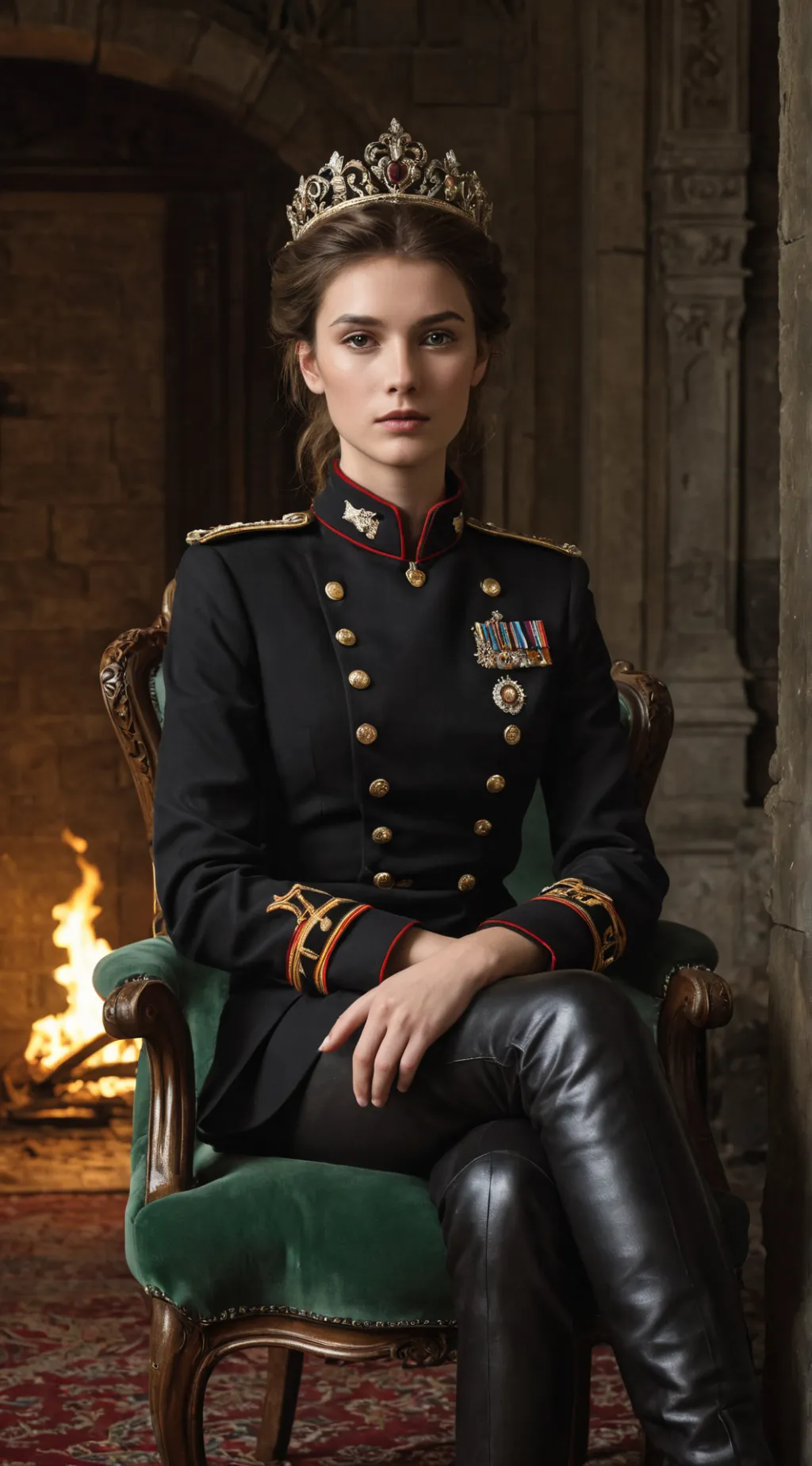 ai character: Queen Catherina IV background