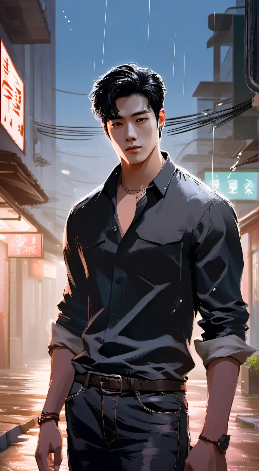 ai character: Cho Park background