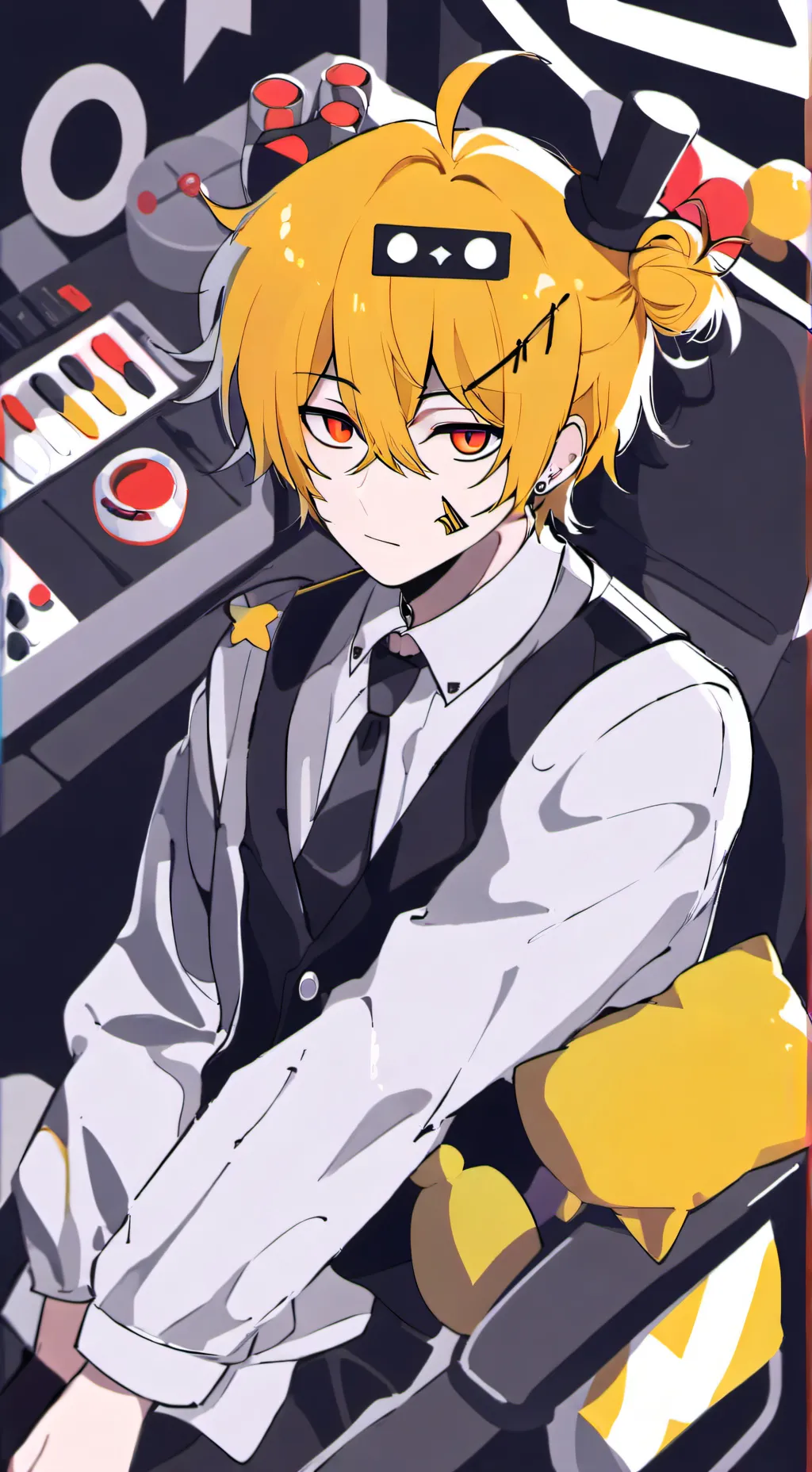 ai character: puppet background