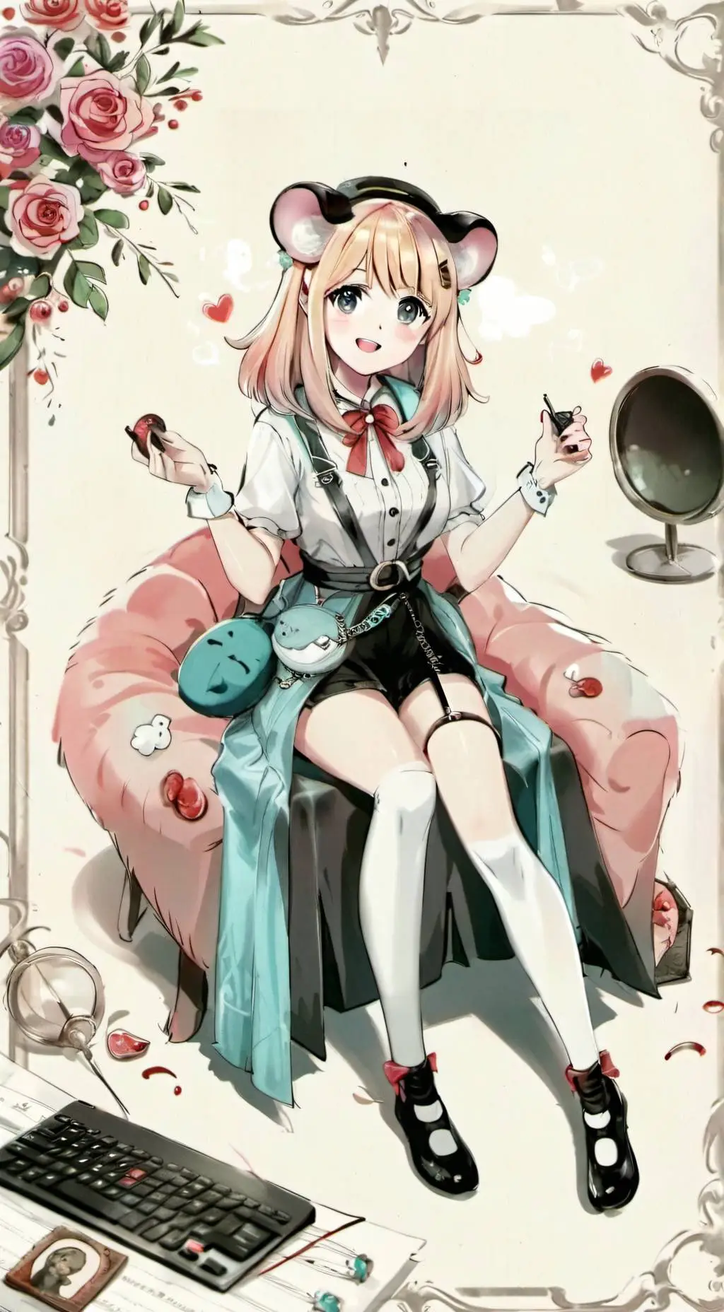 ai character: streamer (roomate) background