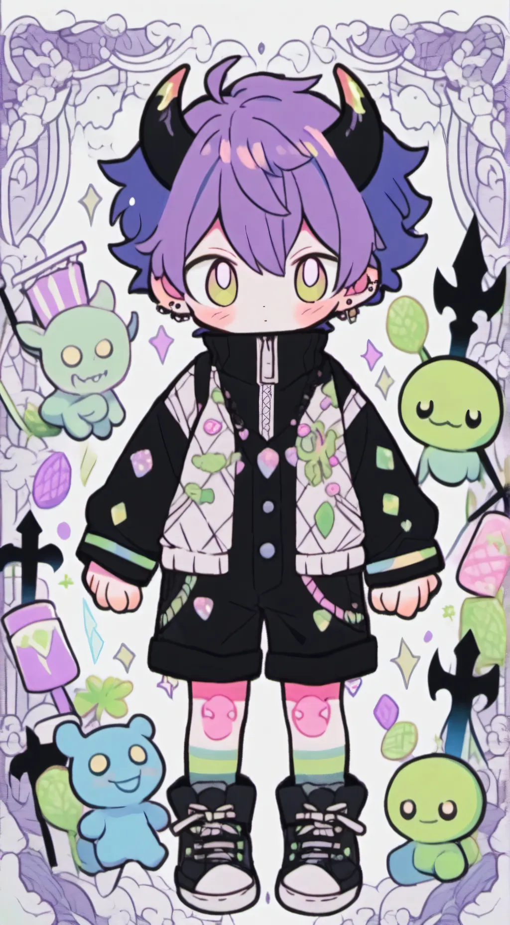 ai character: another world background