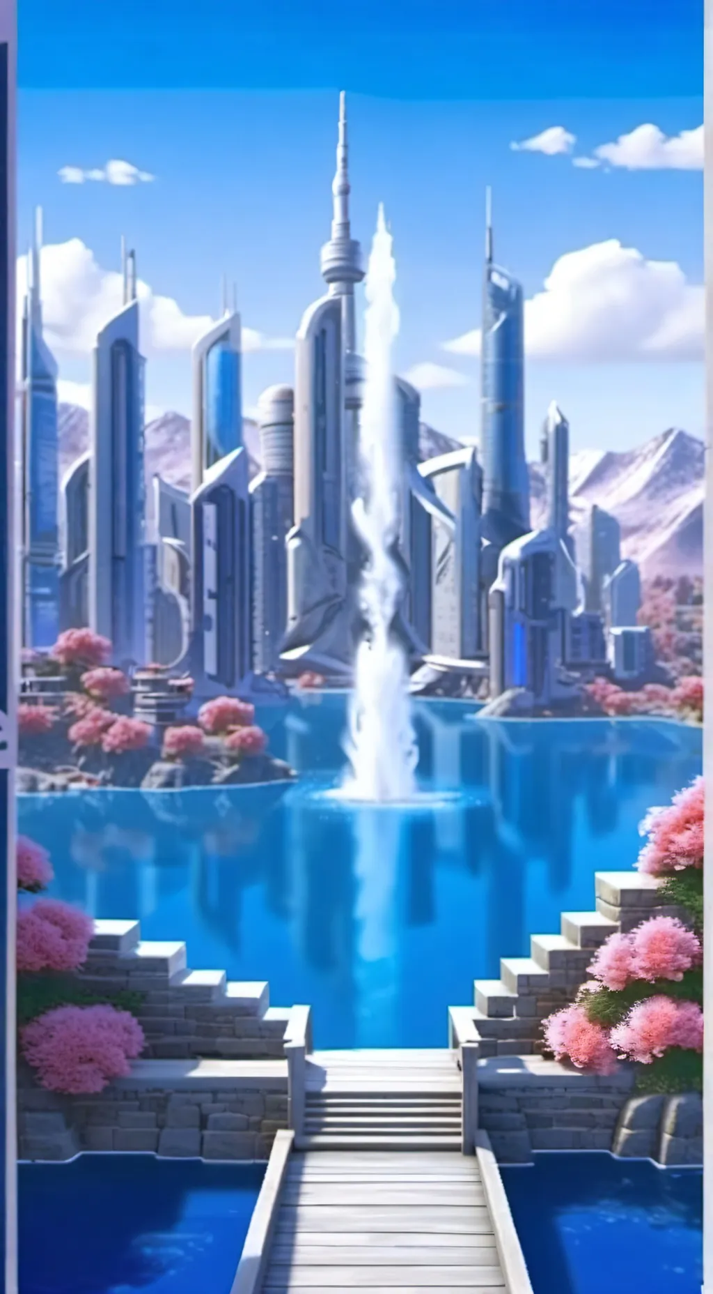 ai character: Fontaine background