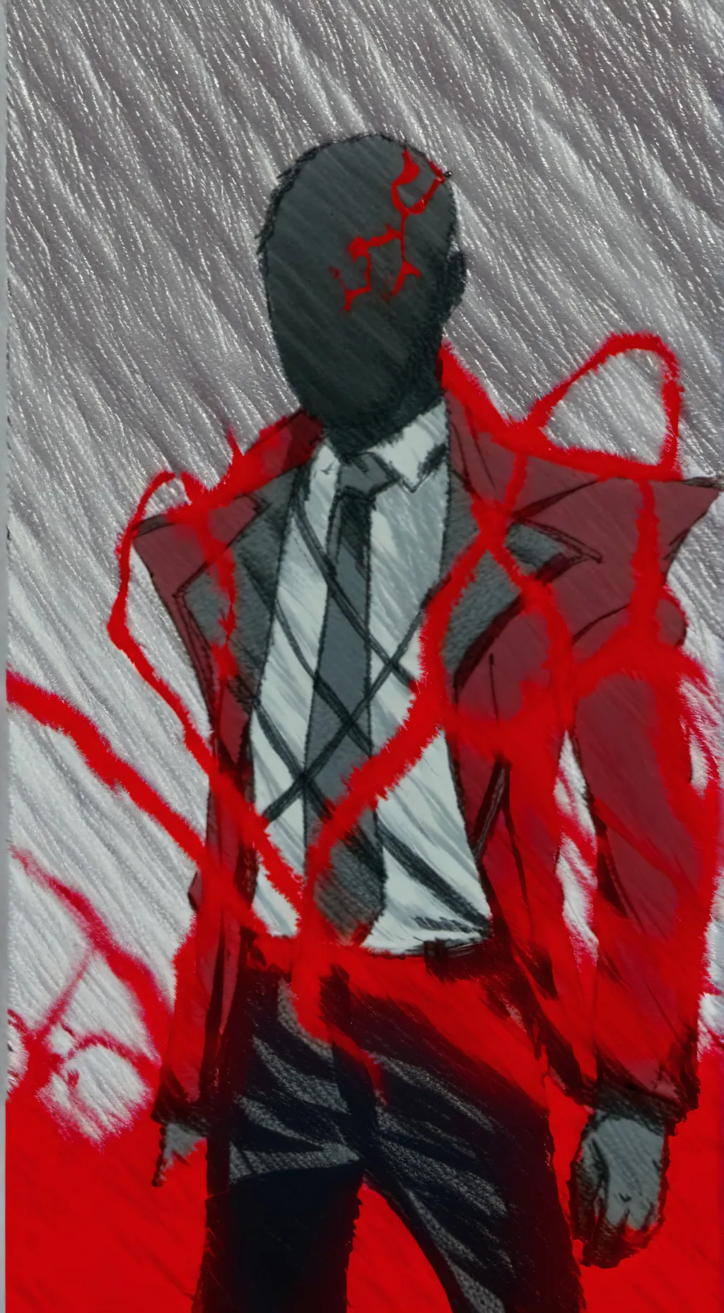 ai character: red volts background