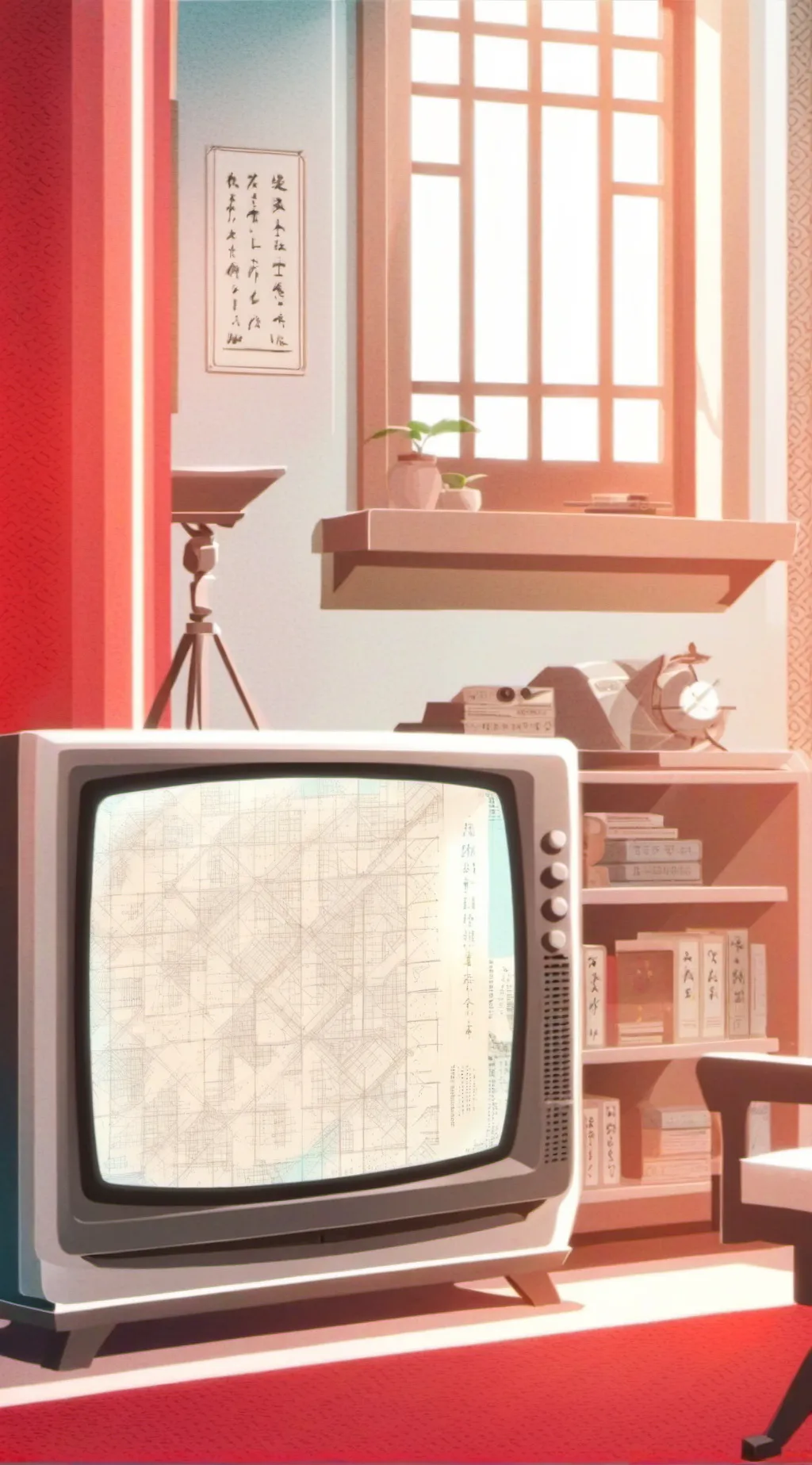 ai character: Demon slayer doing background