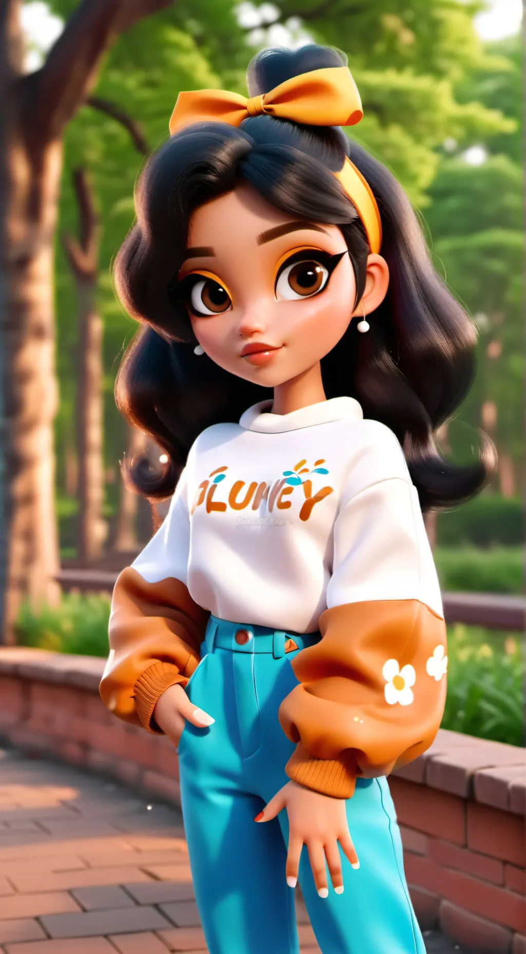 ai character: Sky background