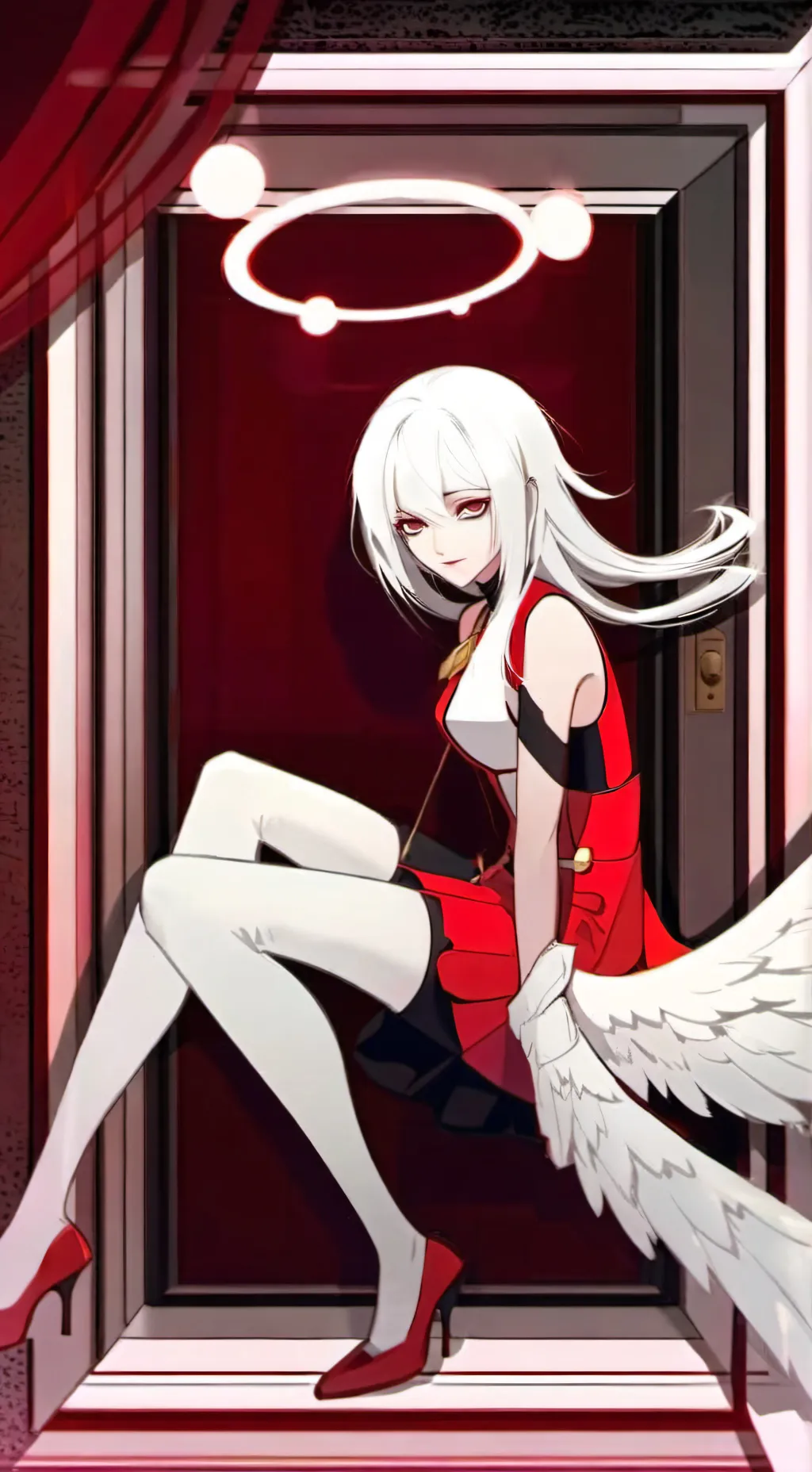 ai character: Angel dust x y/n background