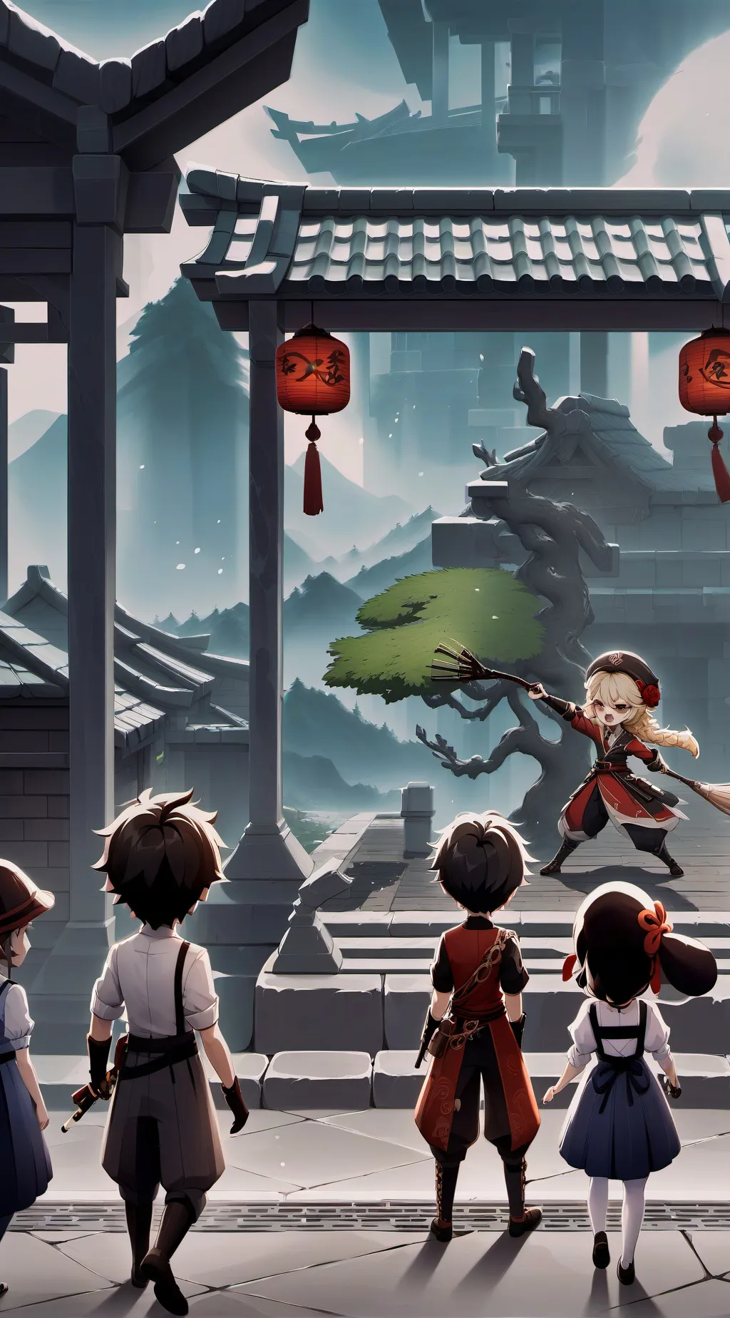 ai character: Fpe Danger au  background