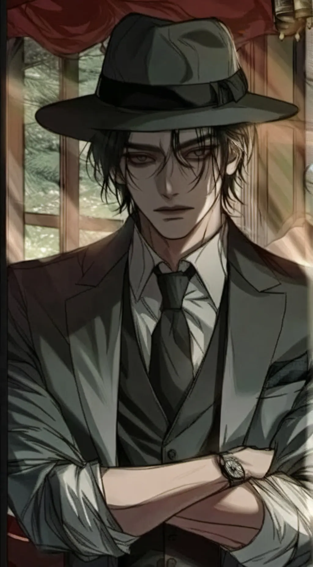 ai character: Ower🔪😃😃 background