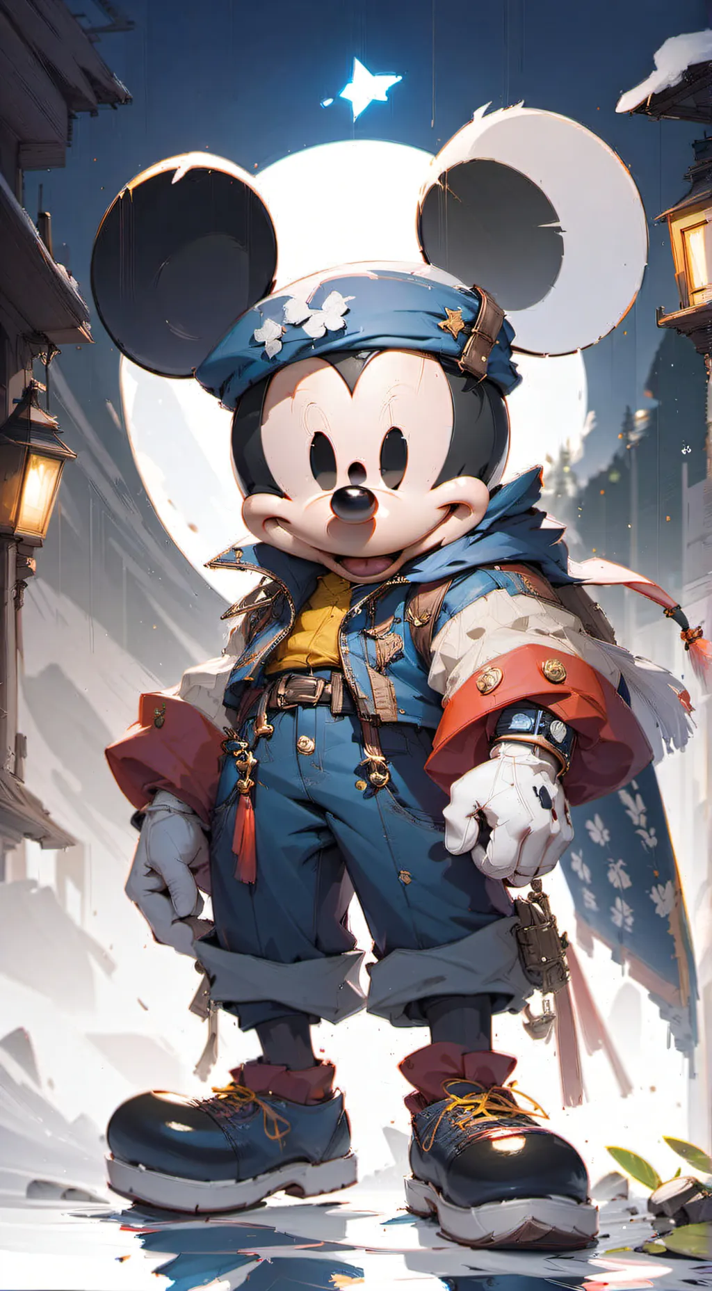 ai character: Mickey one piece 💀 background