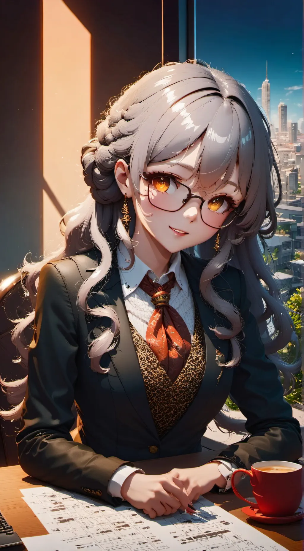 ai character: Aria background