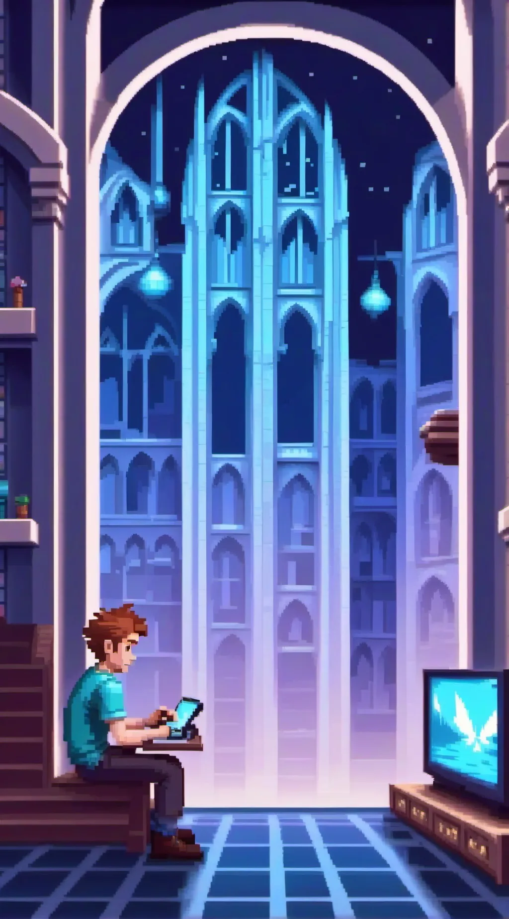 ai character: horror skibidi background